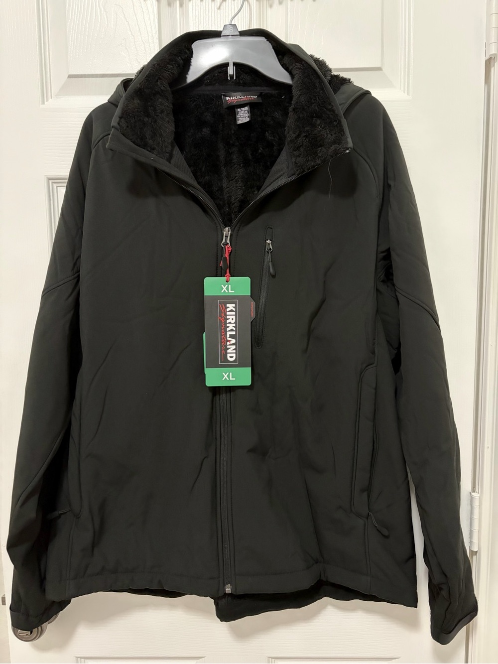 Kirkland Signature Men's Softshell Jacket with Detachable Hood Black XL